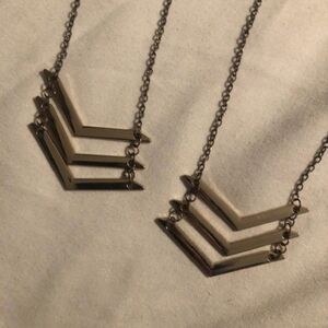 Two Women's Gold Matching Necklaces